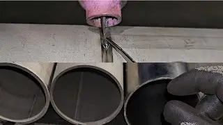 Thick pipe with no gap ! TIG welding tricks for perfect penetration