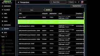 My Shop Assist Reports Pages