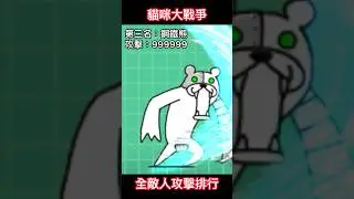 全敵人攻擊排行 #貓咪大戰爭 #にゃんこ大戦争 #thebattlecats #shorts