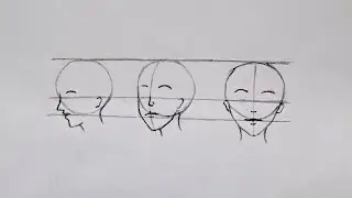 Basic Practice of Human face in 3 angles || learn to draw step by step of Human head