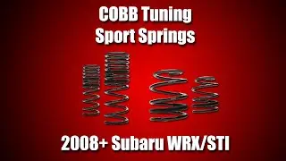COBB Subaru Sport Springs Install Video