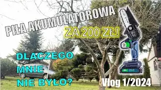 Pilarka akumulatorowa w ogrodzie i trochę wyjaśnień