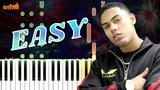 Bandido - Myke Towers - Piano EasyTutorial - KeySynth
