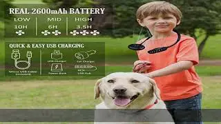 Neck Fan, Rechargeable Battery Operated Portable Fan 2600mAh, Hands Free Personal Fan Hang Around N