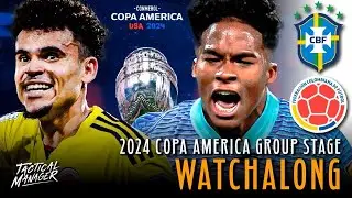 Brazil vs Colombia live watchalong | 2024 Copa America