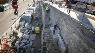 Ремонтные работы на участке Большого Каменного моста 14 ноября 2020 года