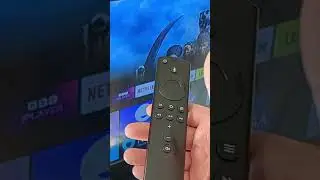 Amazon Firestick remote control shortcut for quick settings menu. 