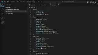 How to make transparent menu bar using HTML and CSS