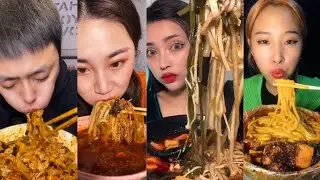 Asmr noodles eating .중국 면먹방 모음.吃面.食べる音.美食