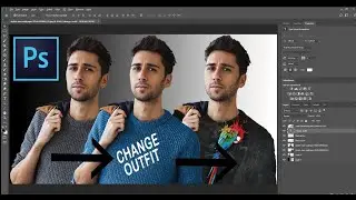 SeeHow- How to add patterns and Textures to Clothing in Photoshop / very simple-changing Color