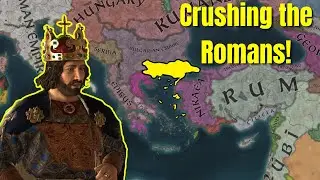 DESTROYING the Byzantines as the LATIN EMPIRE in CK3!