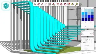 SketchUp for Architects: How to Create a 3D Model of a Parametric Staircase in SketchUp