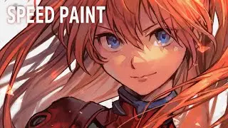 speed paint - 惣流・アスカ・ラングレー Soryu Asuka Langley Neon Genesis EVANGELION