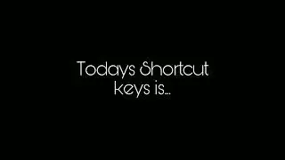 Everyday learn one computer shortcut keys Day:1 Ctrl+A and Alt+A