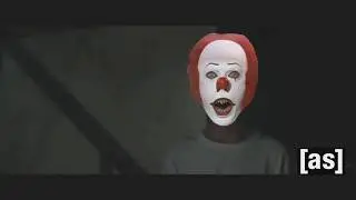 They All Float backwards on the left corner of Pennywise street
