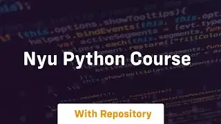 nyu python course