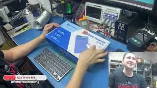 Испытываем коврик, болтаем, чиним барахло -)))