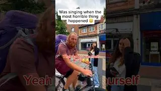 I had to leave after this!!😳 #busking #singing #busker #karen #shorts #shortsvideo