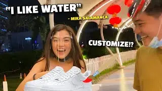 Surprising MIKA SALAMANCA with Custom Shoes 💧❤️💑| MUNING 🎨