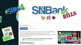 How To Download SNB Bank & Bills Mod | Bank Accounts, Direct Deposit, Loans And More | The Sims 4