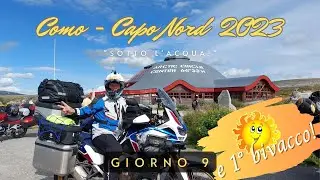 Como - Capo Nord 2023 - Ep. 9 (Circolo Polare Artico, 1° Bivacco) ...Sole! 🌞