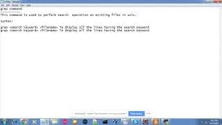Grep command in Unix - Part1