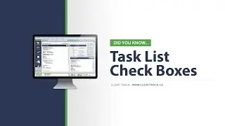 Client Track - Task List Check Boxes