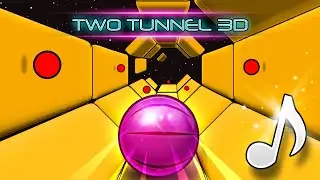 Two Tunnel 3D - ( 2 Player Musical Reaction Game )