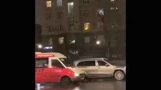 жестокая авария на Кутузовском проспекте в Москве,