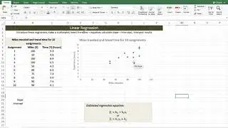 Linear Regression #1 | Introduction to Simple Linear Regression in Excel