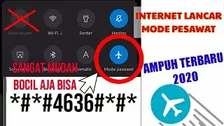 CARA INTERNETAN DENGAN MODE PESAWAT | semua kartu bisa, TERBARU 2020 AMPUH