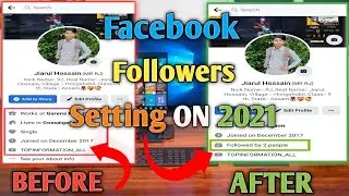 Facebook Pe Followers Ka Option Enable Kaise KaRe 2021 || How To Activate Followers ON #Facebook