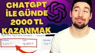 CHATGPT ve Yapay Zeka ile 15dk Kopyala Yapıştır Yaparak Günde 2000 TL Nasıl Kazanılır?