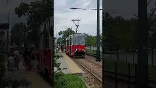 Konstal 105NT, Kraków, rondo Kocmyrzowskie  #tram #tramwaje #krakow