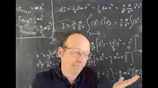Physics Derivation: The Moment of Inertia for a Solid Sphere.  Bonus Python Method