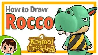 How to draw Rocco from Animal Crossing
