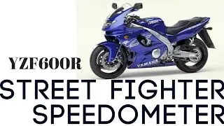 YZF600r custom speedometer mounting