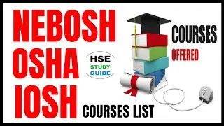 NEBOSH OSHA IOSH Courses @hsestudyguide