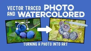 How To Trace A Photo Using Vector Software - Print & Watercolor Paint (No Drawing Experience Needed)