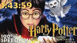 Harry Potter 1 PC 100% Speedrun in 