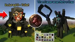 NEW UPDATE: THE COOLEST TITAN TOILET SKIBIDI ADDON IN MINECRAFT! FINALLY THERE'S AN INJURED G MAN!