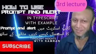 How to use prompt and alert in TypeScript to Get User Inputs
