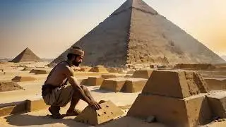 A young man working on a the Great Pyramid 4000 years ago.