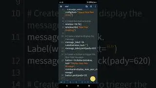 Python - happy new year message display