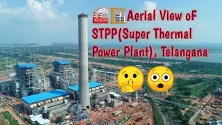 Aerial View of STPP (Super Thermal Power Plant) Telangana || NTPC Ramagundam || 2x800 MW Boiler