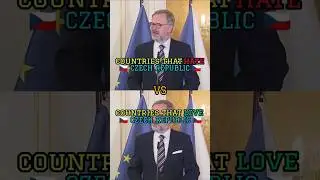 Countries that hate Czech republic vs countries that love Czech republic 