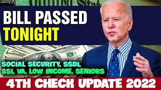 STIMULUS CHECK 4TH UPDATE TODAY MAY 2022 - BILL PASSED TODAY