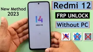 Redmi 12 frp (google lock ) bypass miui 14 easy method (2024)