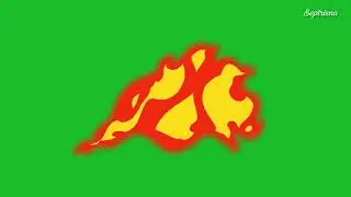 green screen animasi api