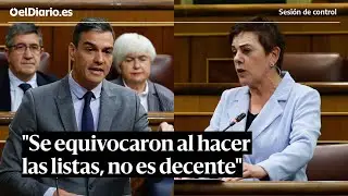 Sánchez a Bildu, en la sesión de control: 